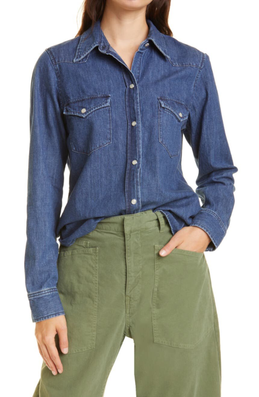 Хлопковая джинсовая рубашка Martine NILI LOTAN