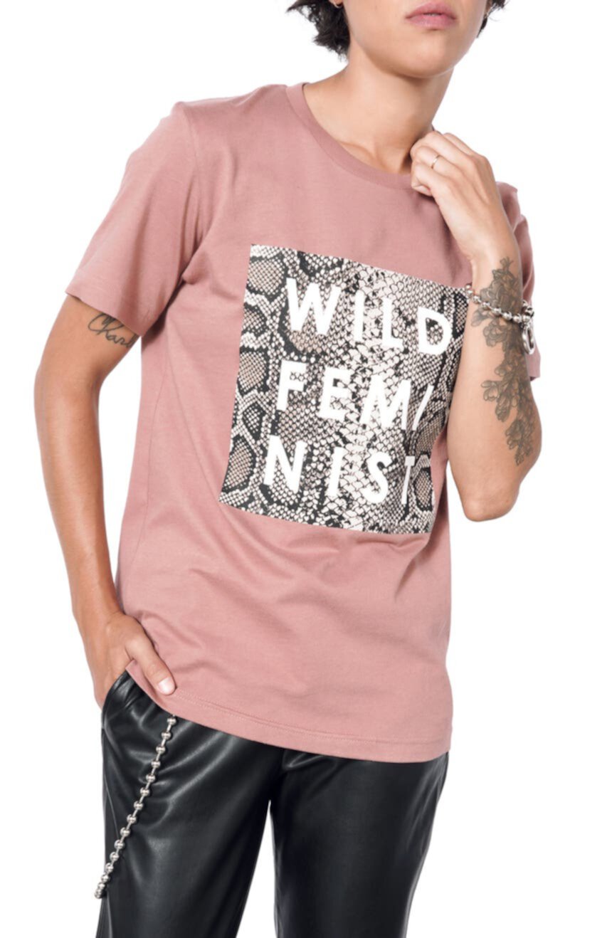 The Wild Feminist Cotton Graphic Tee WILDFANG