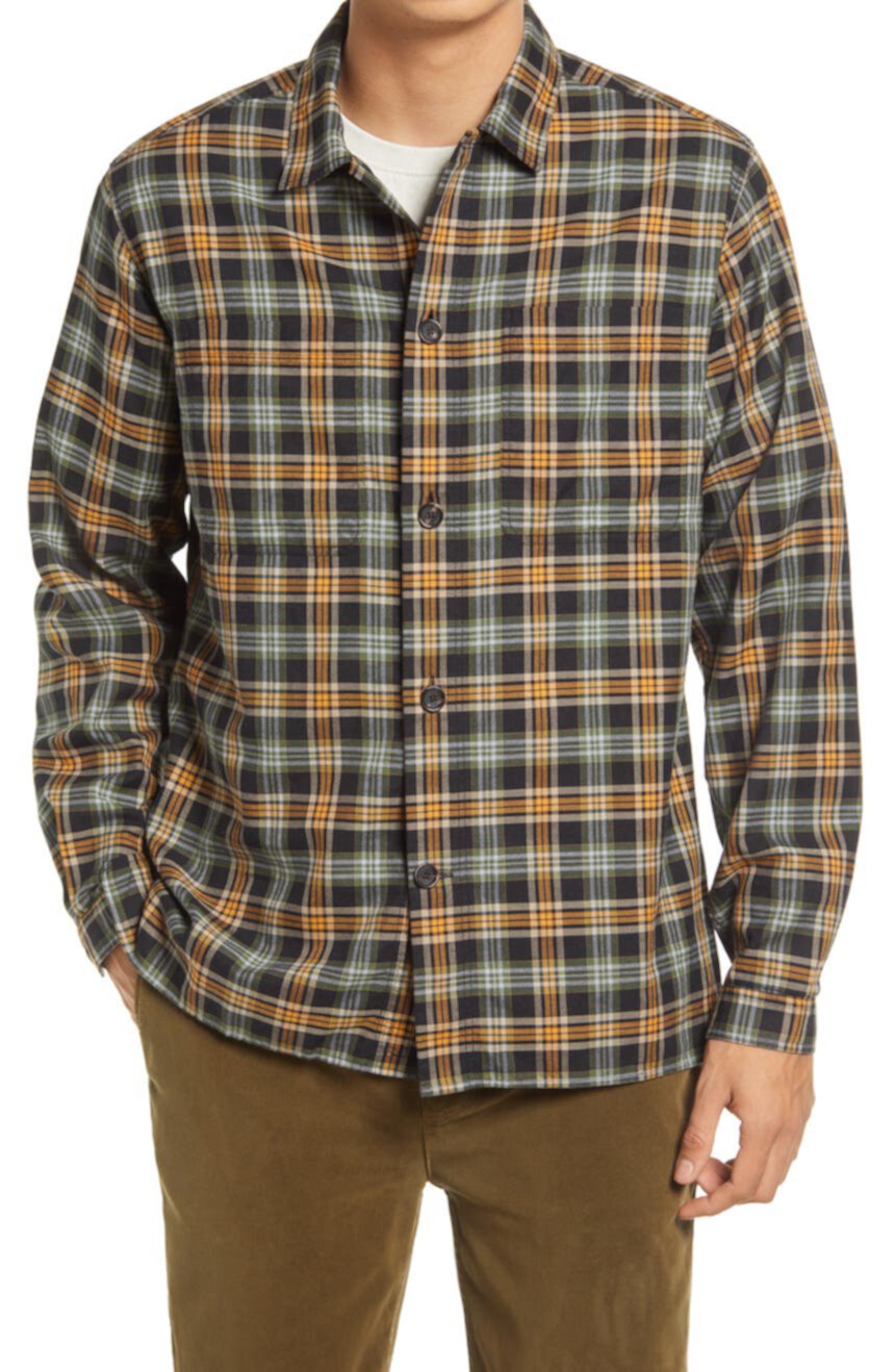 Ramsey Organic Cotton Blend Button-Up Shirt Oliver Spencer