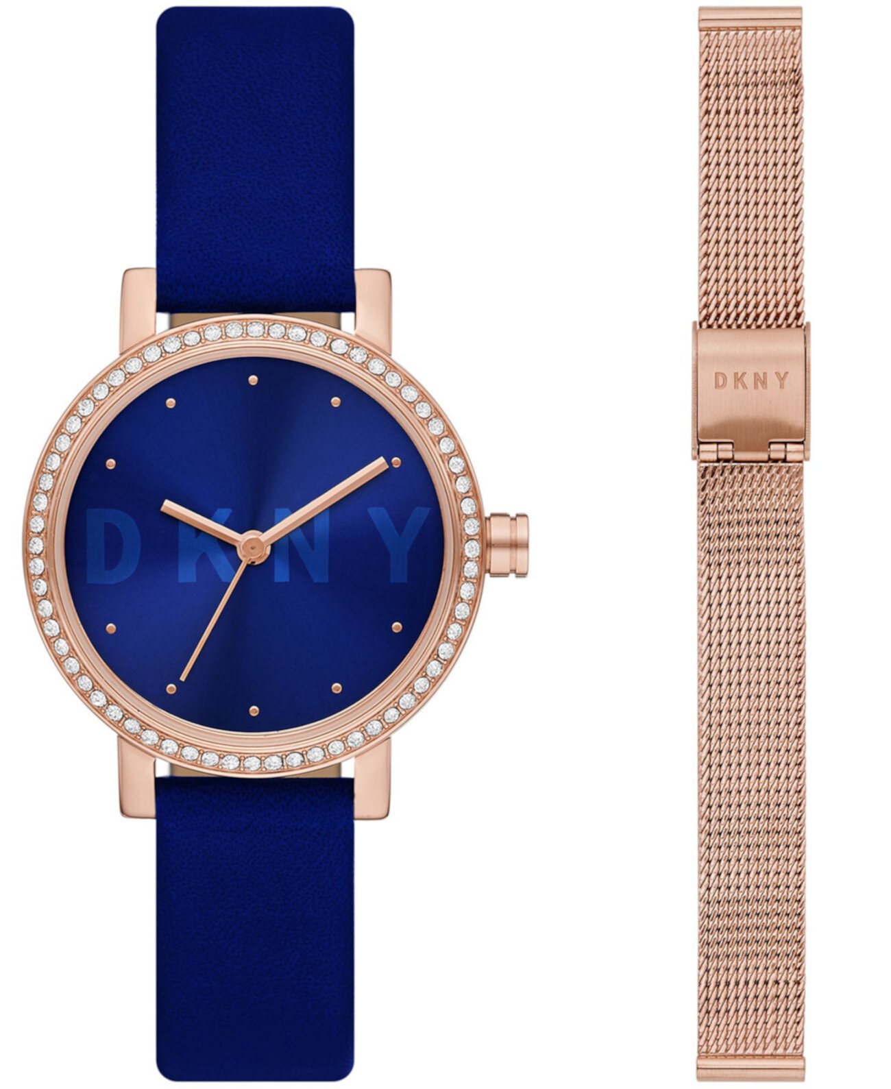 Женские часы Soho Blue Tone из нержавеющей стали, 28 мм DKNY