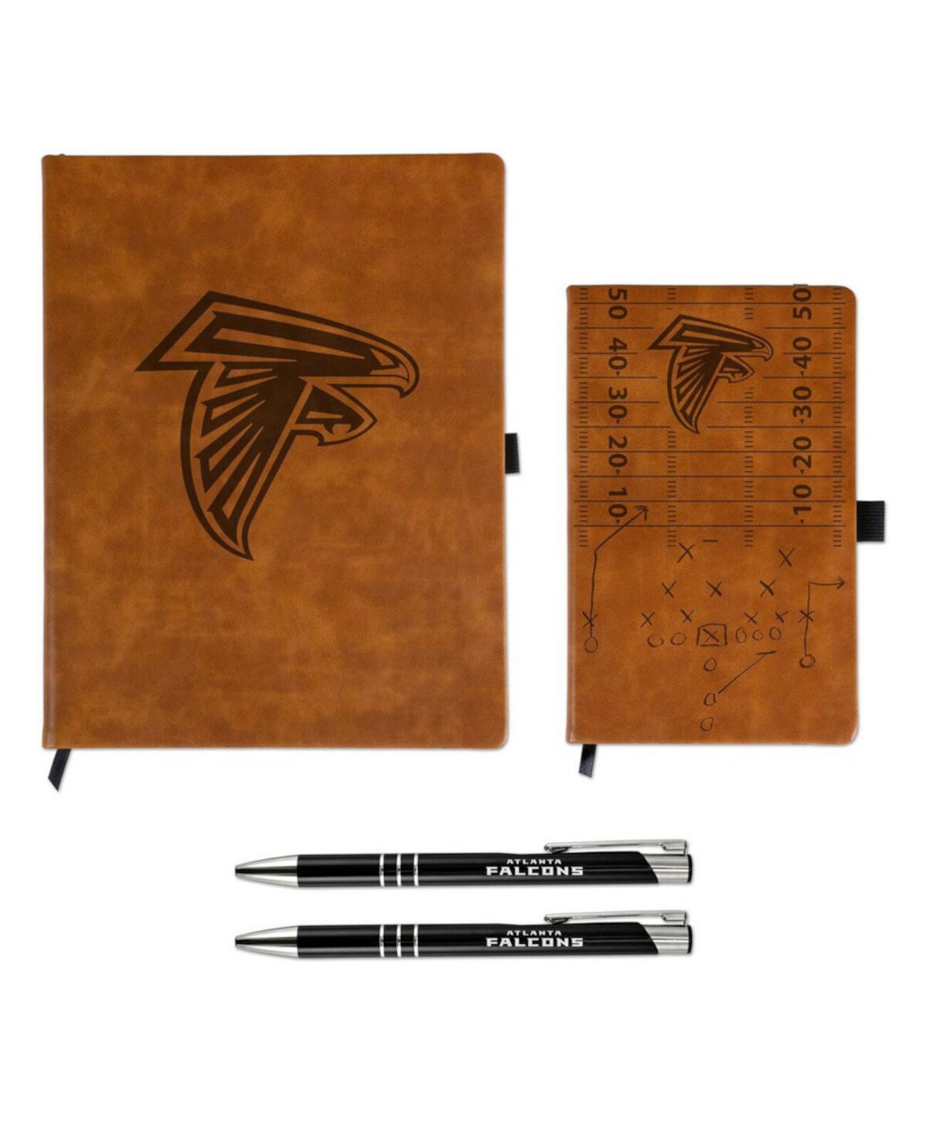 Подарочный набор блокнота и ручки Atlanta Falcons с лазерной гравировкой Sparo