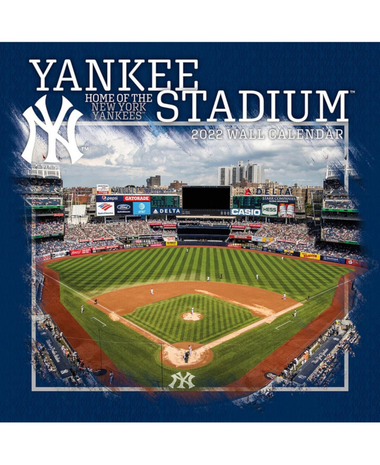 Настенный календарь с изображением New York Yankees на 2022 год, 16 месяцев, 30x30 см Turner Licensing