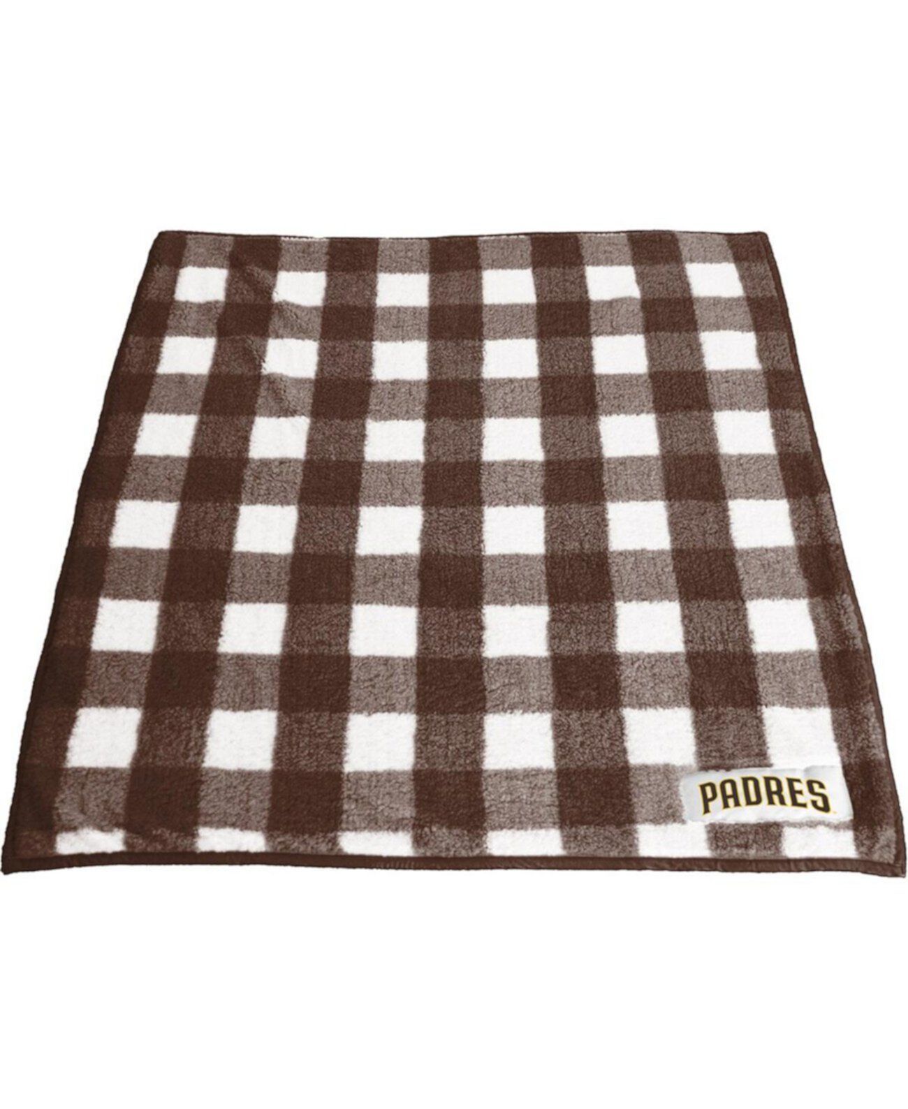 Туристическое одеяло Logo Brand San Diego Padres 50" x 60" Buffalo Check Frosty Fleece Logo Brand