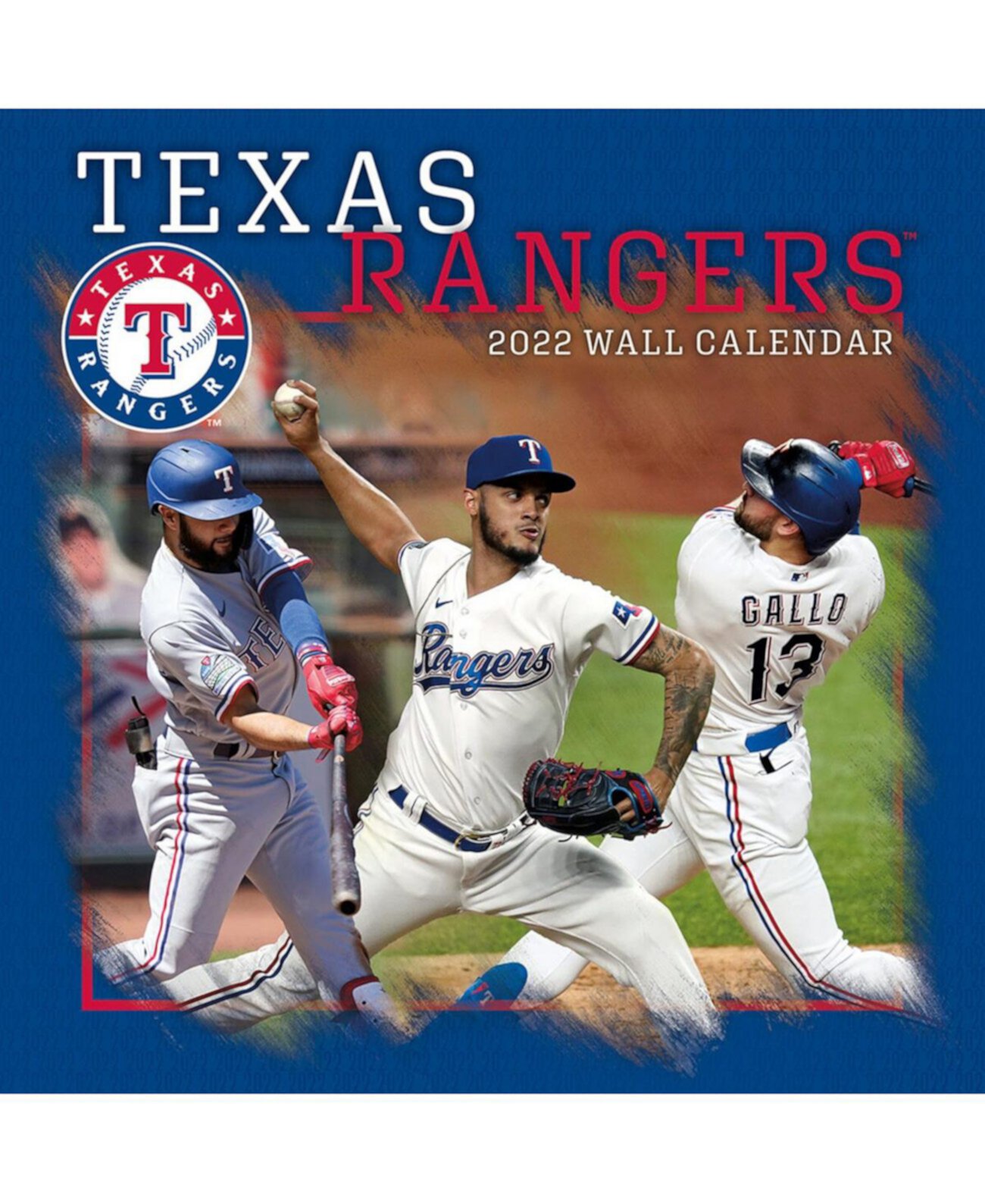 Календарь на стене Texas Rangers 2022 - 16 месяцев, полноцветные изображения, 30 см x 30 см Turner Licensing