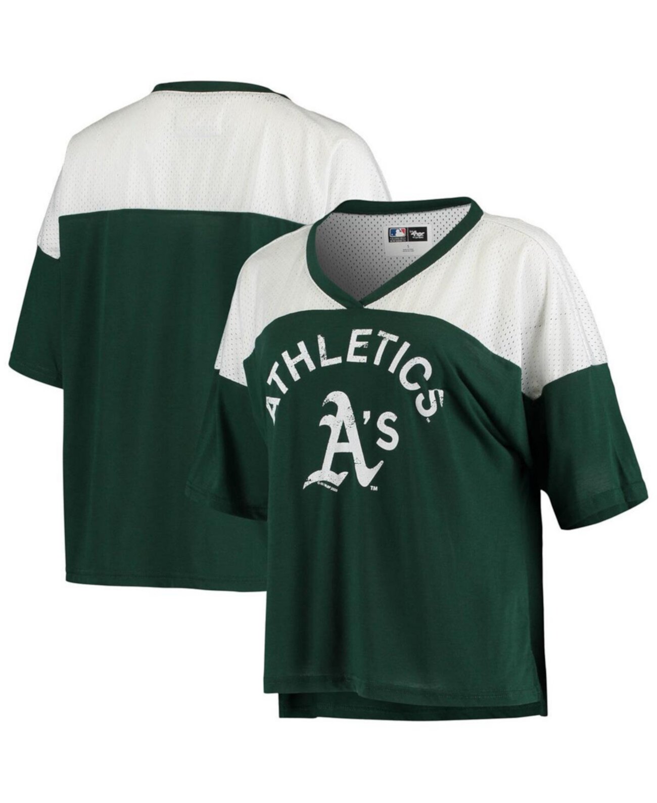 Женская зеленая футболка Oakland Athletics All World с v-образным вырезом G-III Sports
