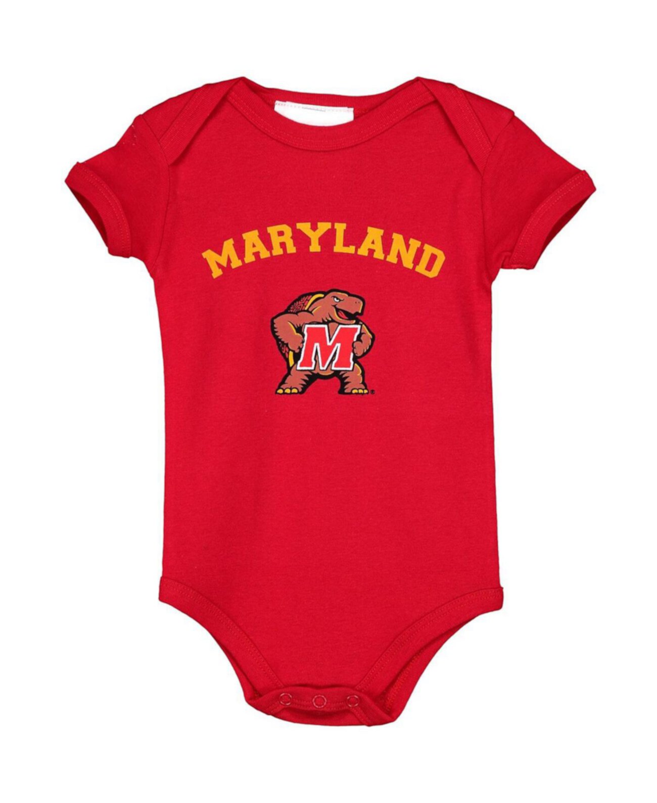 Infant Boys and Girls Red Maryland Terrapins Arch & Logo Bodysuit Two Feet Ahead