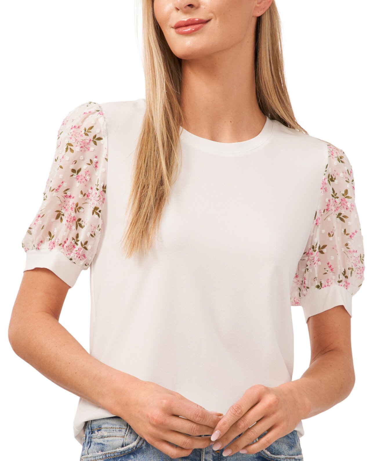 Женская блузка CeCe с цветочными деталями CeCe
