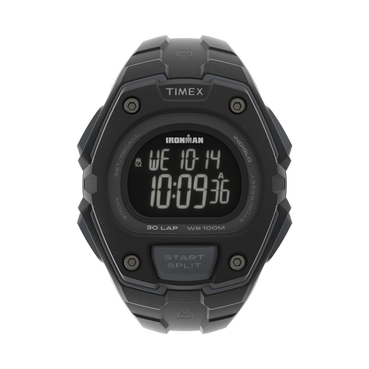Мужские цифровые часы с хронографом Timex® Ironman Classic 30 Lap — TW5M48600JT Timex