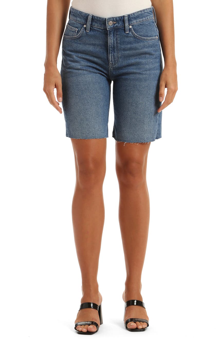 Jeans Gina High Waist Cutoff Bermuda Shorts Mavi