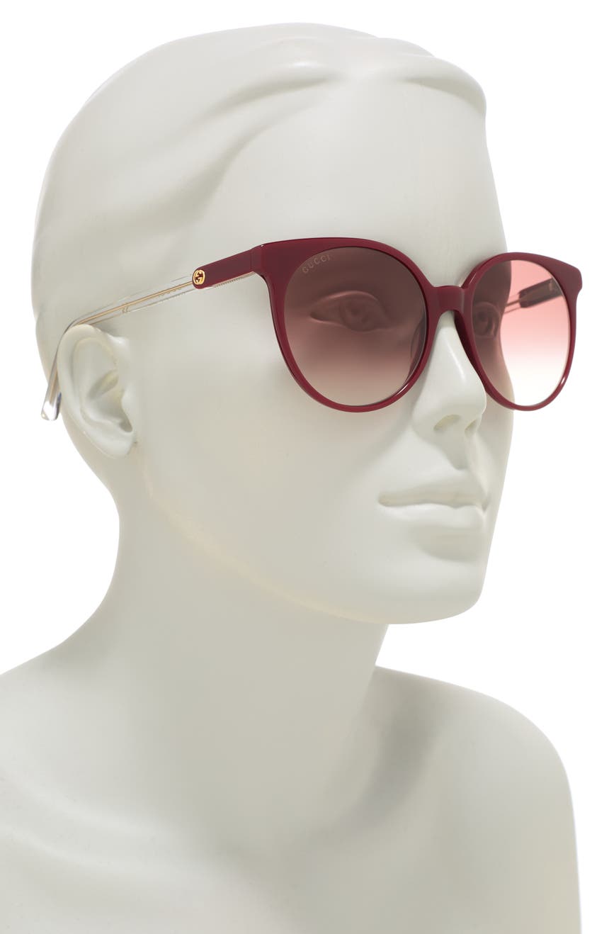 Круглые овальные солнцезащитные очки 54 мм GUCCI