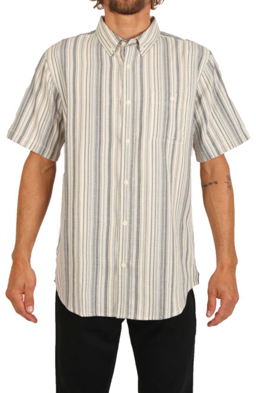 Хлопковая рубашка классического кроя в полоску Cecil Ezekiel