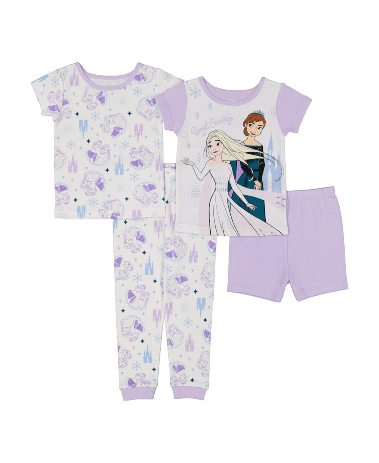 Пижамы для маленьких девочек, комплект из 4 предметов Frozen