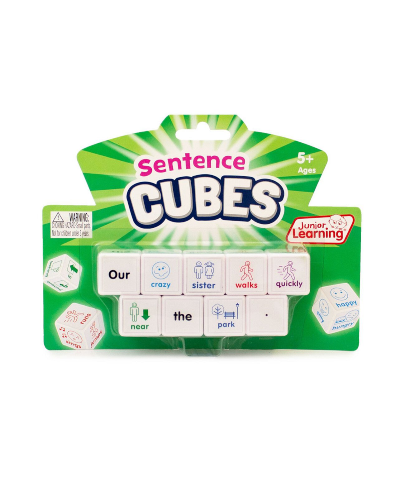 Обучающий набор Sentence Cubes, 9 кубиков Junior Learning