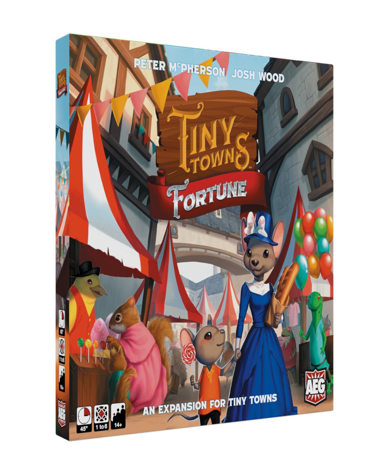 Стратегическая настольная игра Tiny Towns Fortune Expansion Alderac Entertainment Group