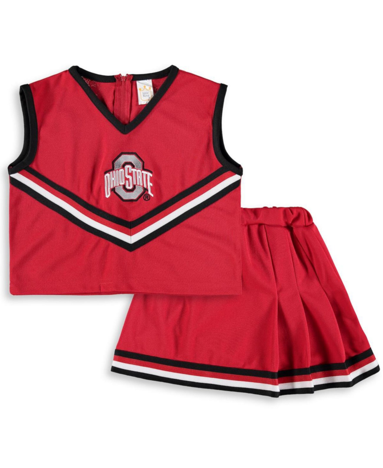 Комплект из 2 предметов для поддержки Big Girls Scarlet Ohio State Buckeyes Little King Apparel