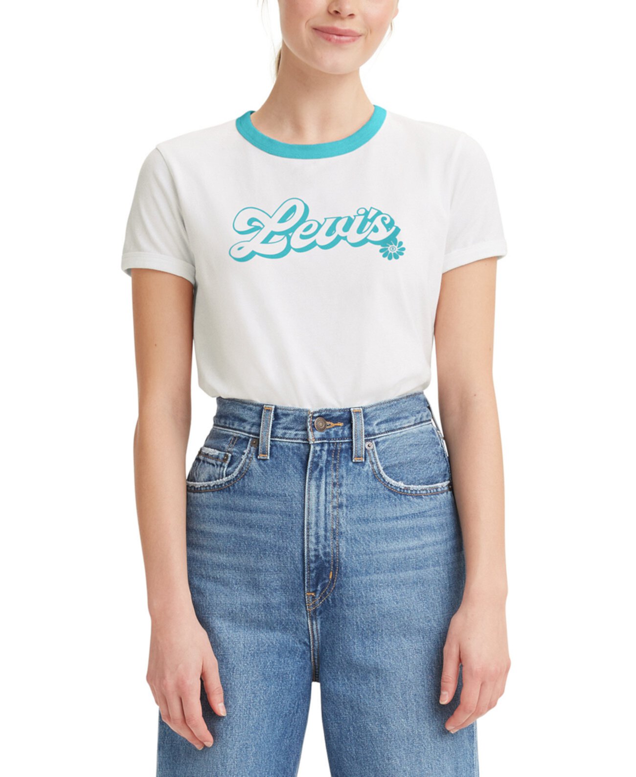 Хлопковая футболка Ringer с логотипом Levi's®
