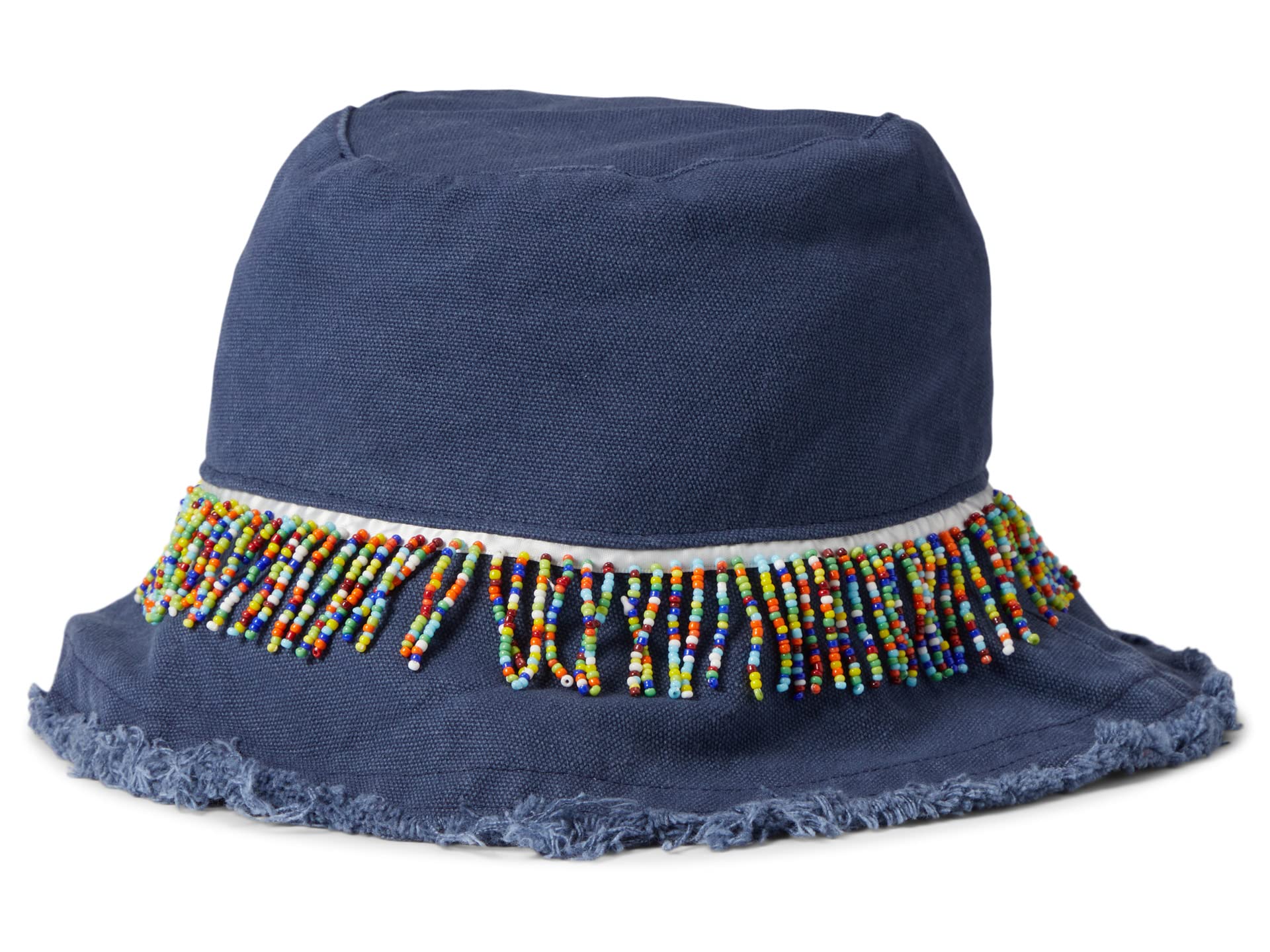 Плетеная шляпа-ведро с отделкой из бисера Badgley Mischka