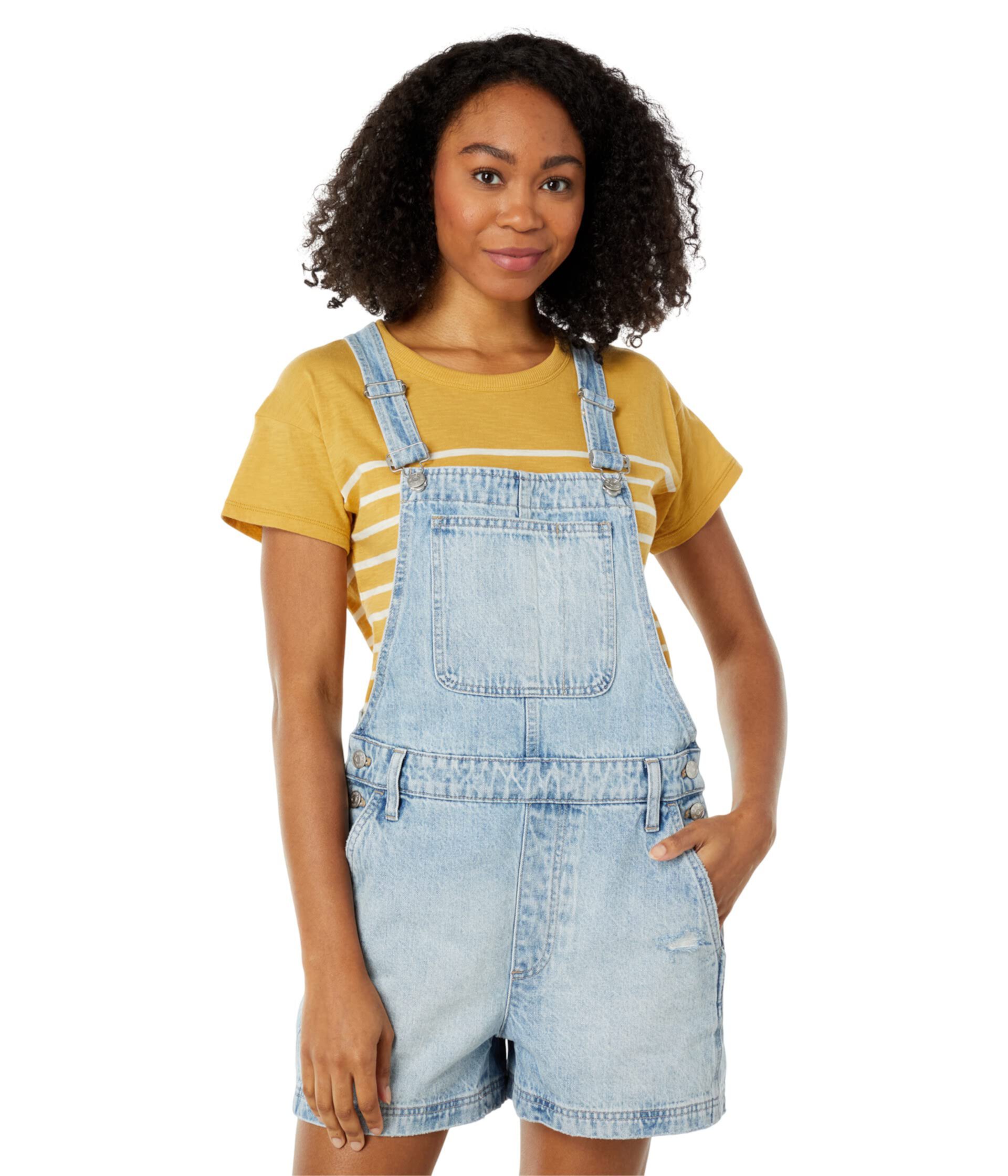 Corsica Short Overalls in Wardell Wash Madewell