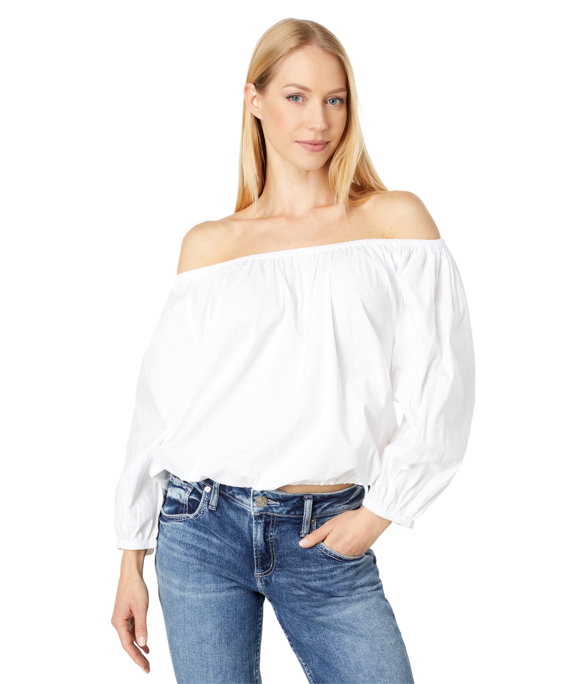 Woven Cotton Gathered Detail Blouse Sundry