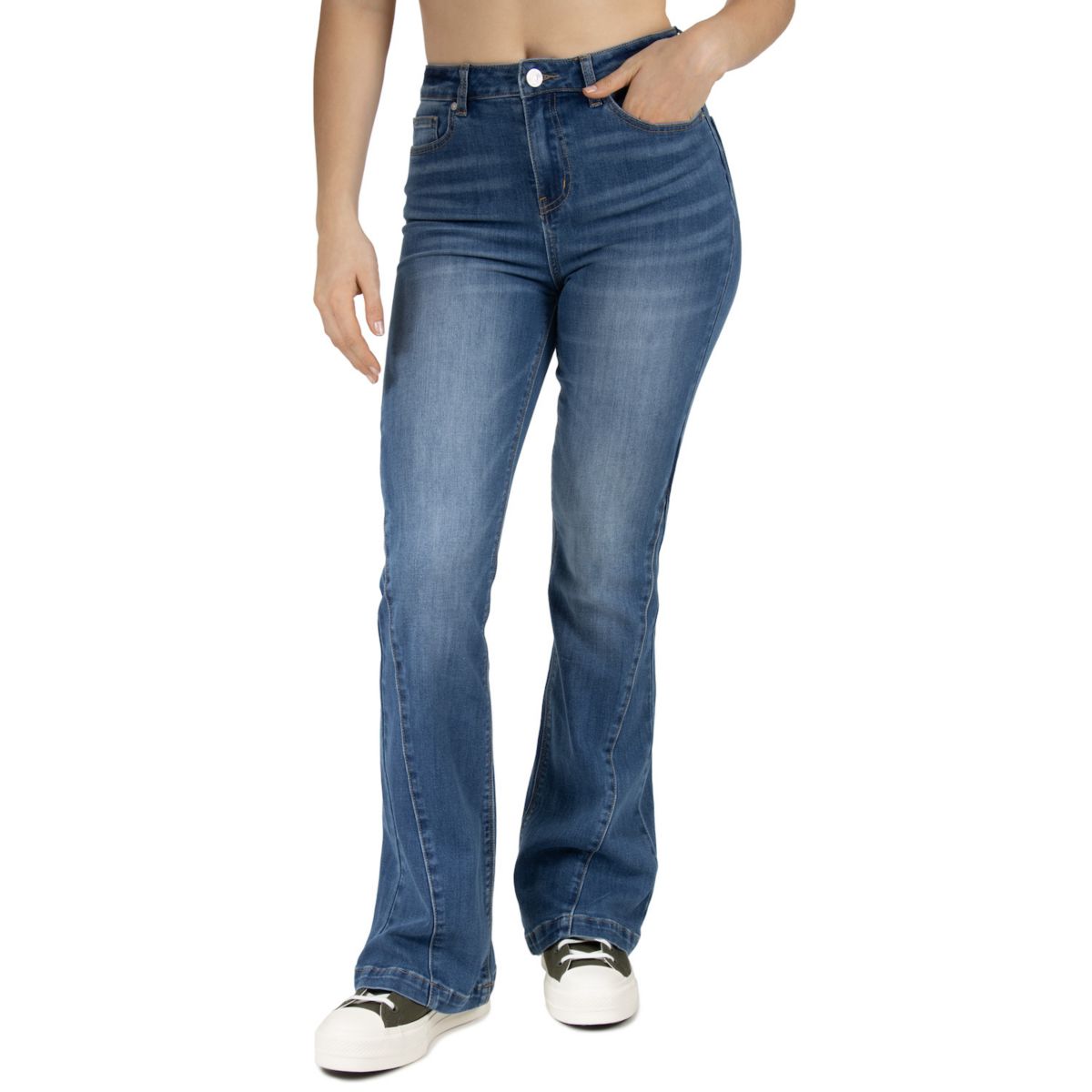 Расклешенные джинсы с высокой посадкой Indigo Rein для юниоров Indigo Rein