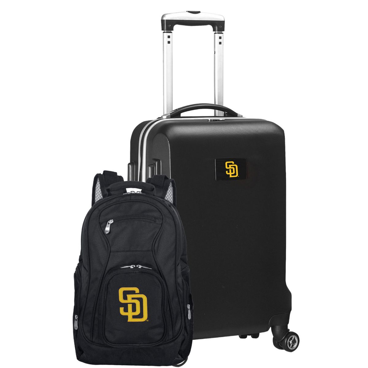 Комплект ручной клади и рюкзака San Diego Padres Deluxe на колесах Unbranded