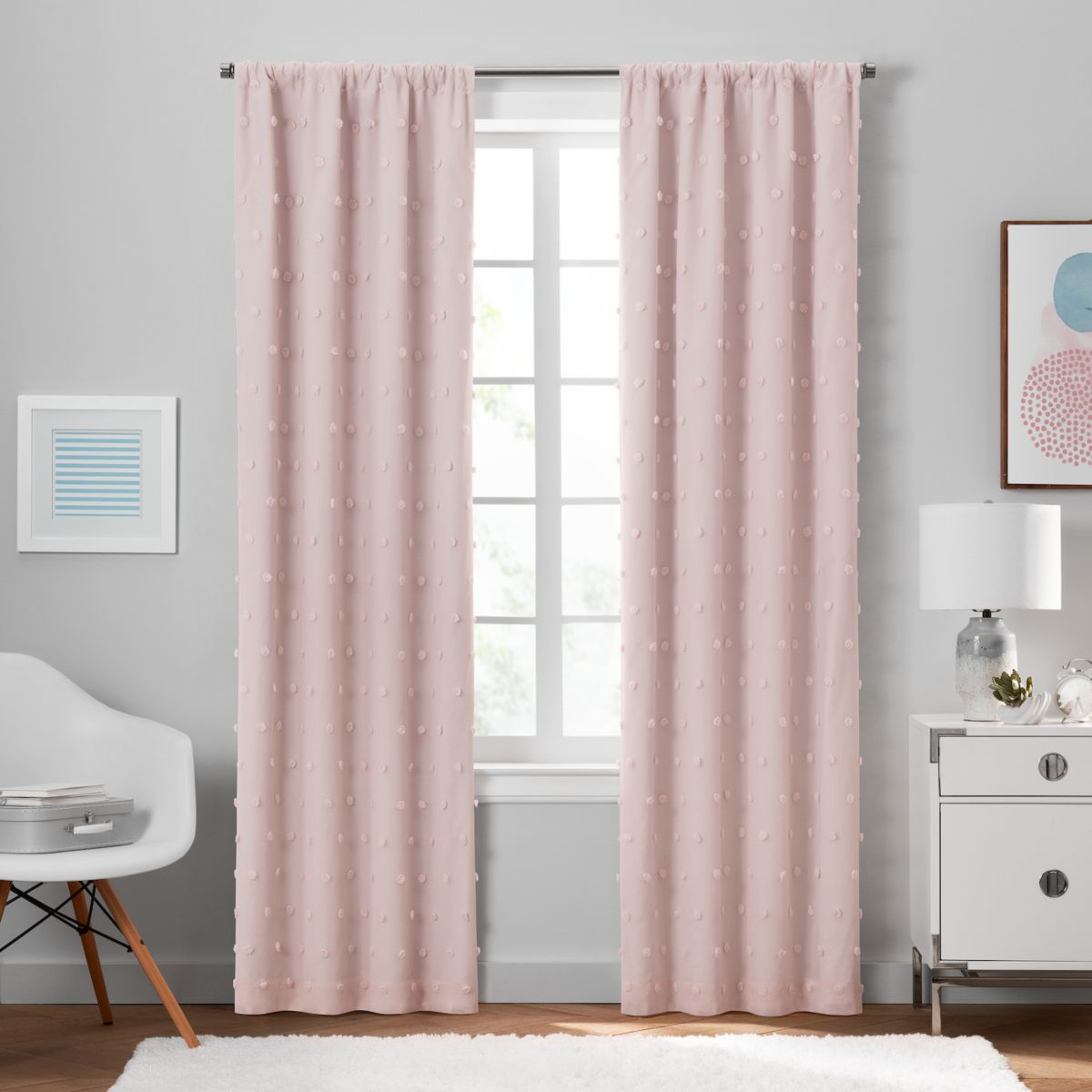 The Big One Kids™ 2-pack Tufted Dot Blackout Window Curtains The Big One