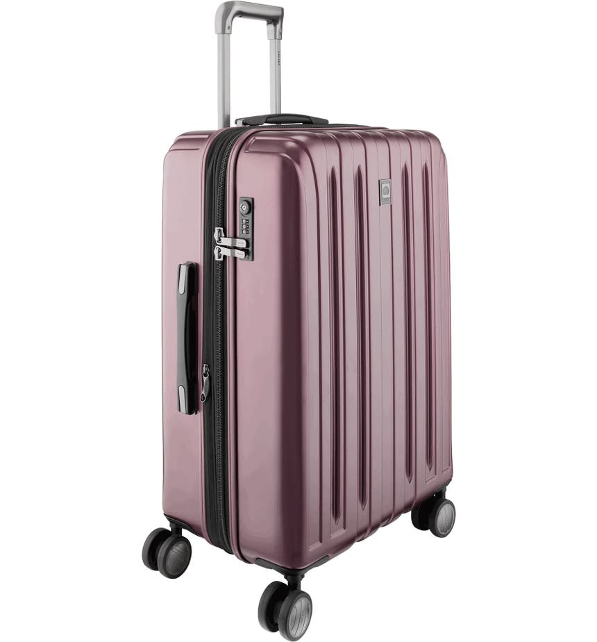 Титановый 4-колесный 25-дюймовый чемодан на колесиках DELSEY