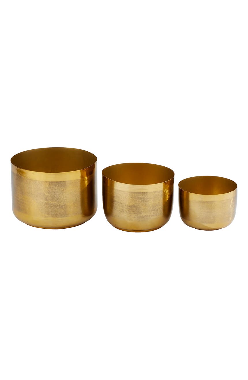 Золотая металлическая ваза - набор из 3 шт. COSMO BY COSMOPOLITAN