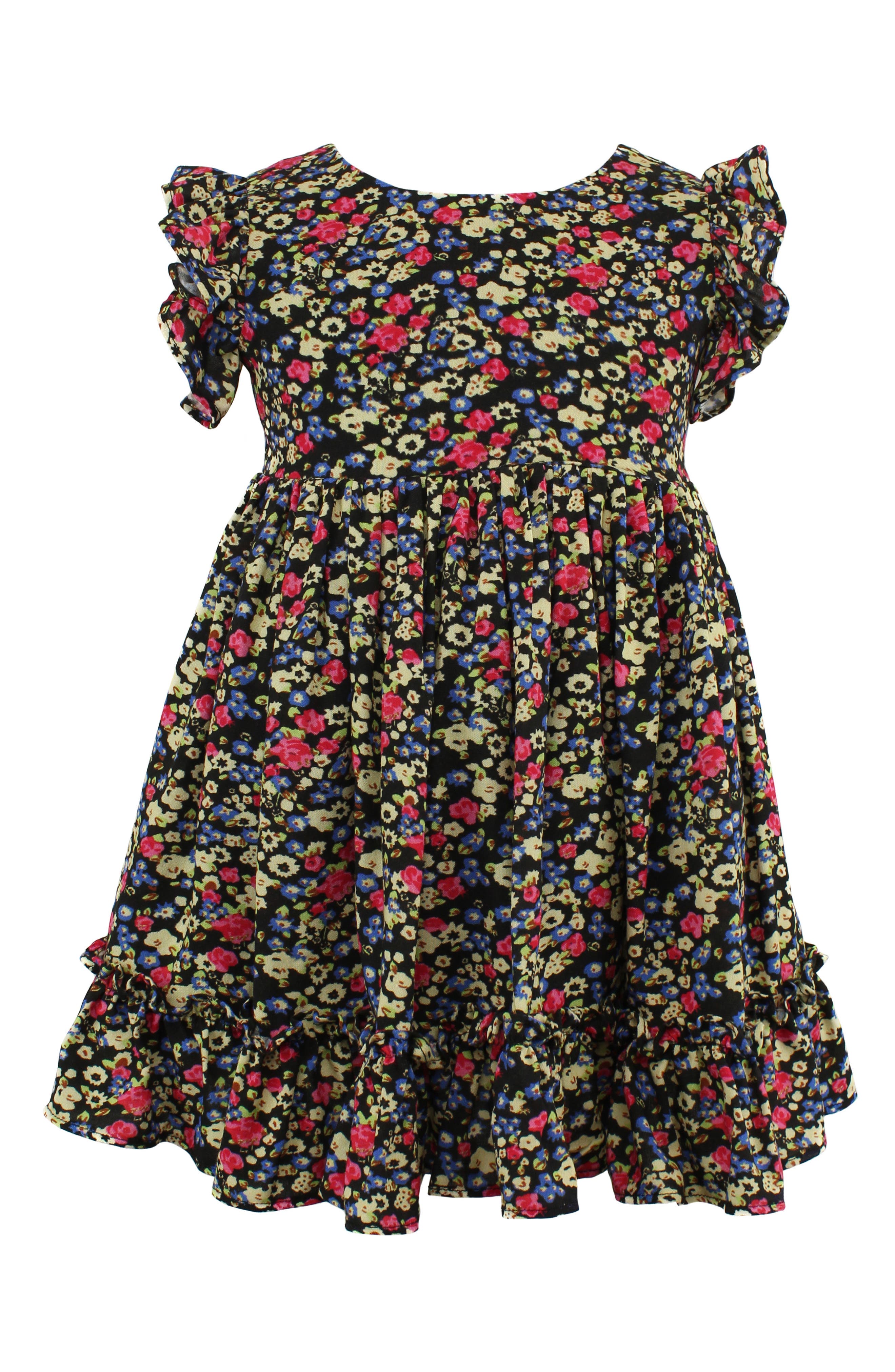 Платье-фартук с цветочным принтом Popatu