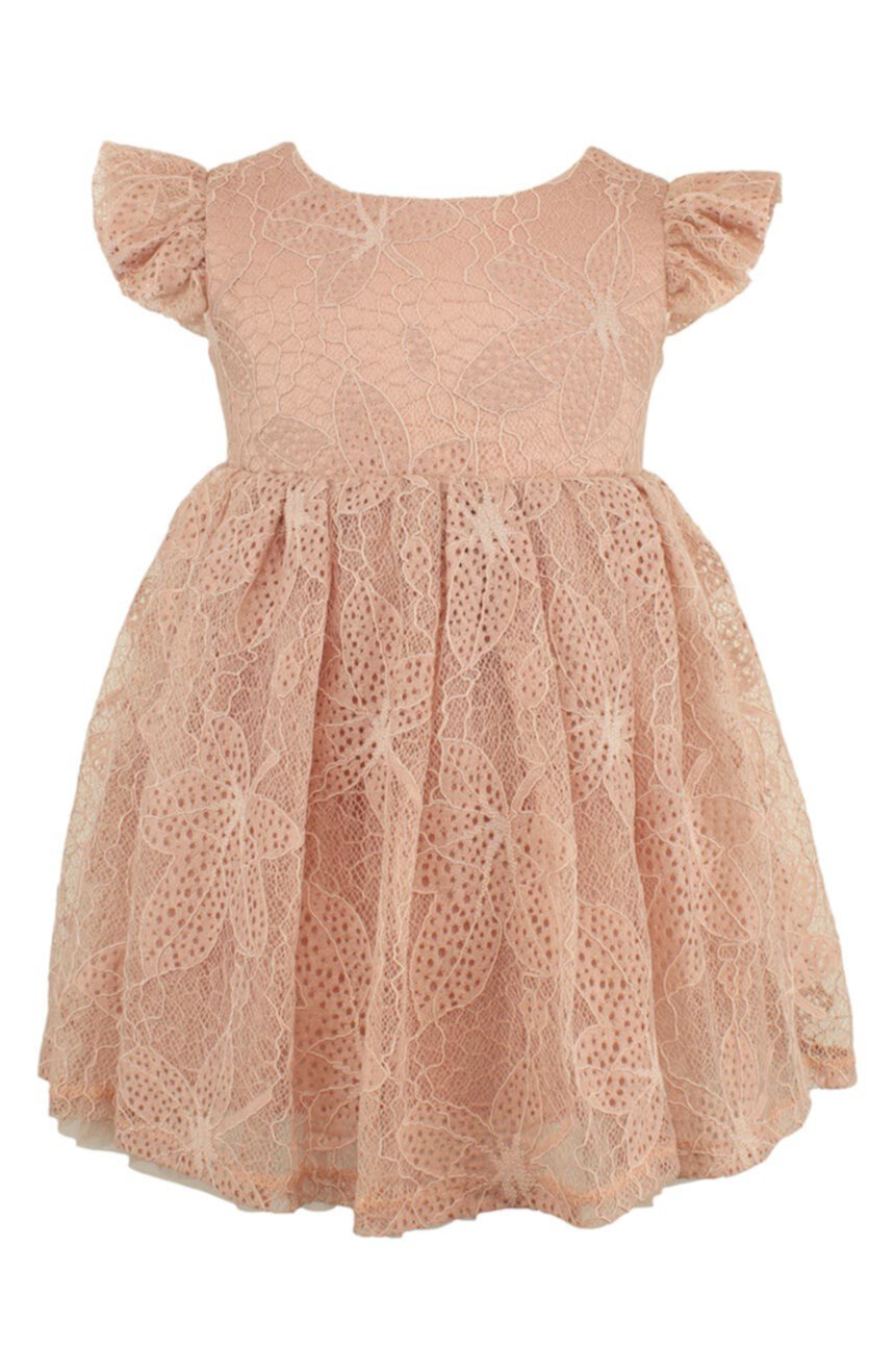 Lace Overlay Dress Popatu