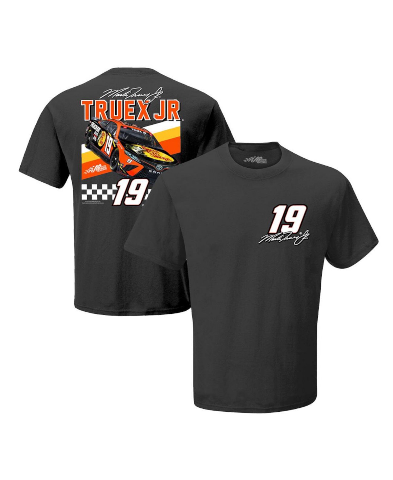Мужская футболка Charcoal Martin Truex Jr Bass Pro Shops Front Runner Joe Gibbs Racing Team Collection