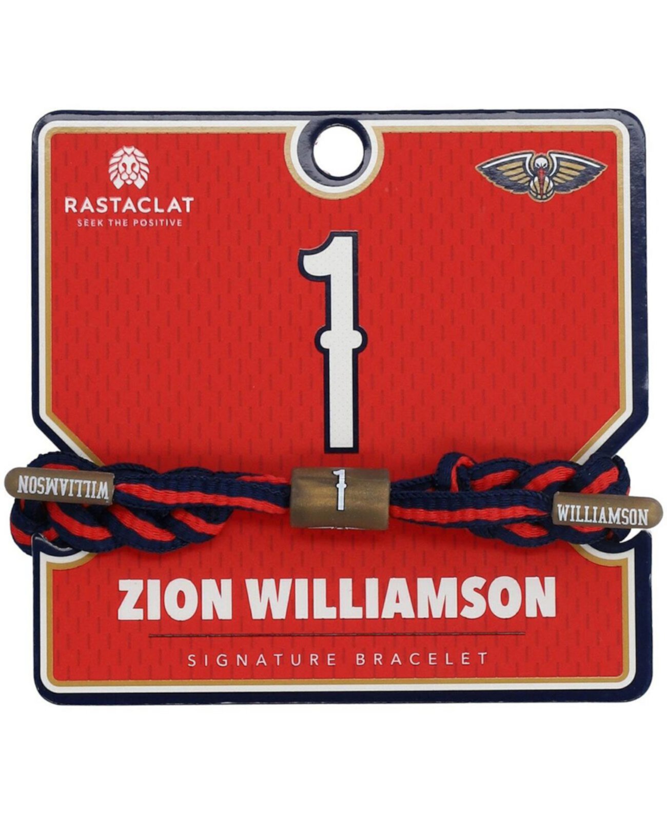 Мужской и женский браслет Zion Williamson New Orleans Pelicans Player Rastaclat