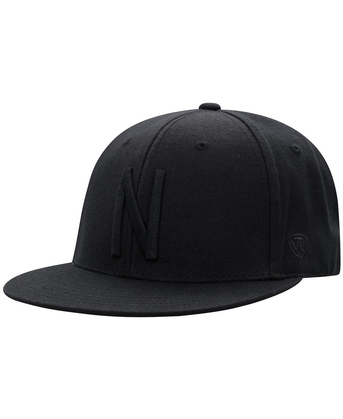 Мужская шляпа Nebraska Huskers черного цвета на черной приталенной шляпе Top of the World