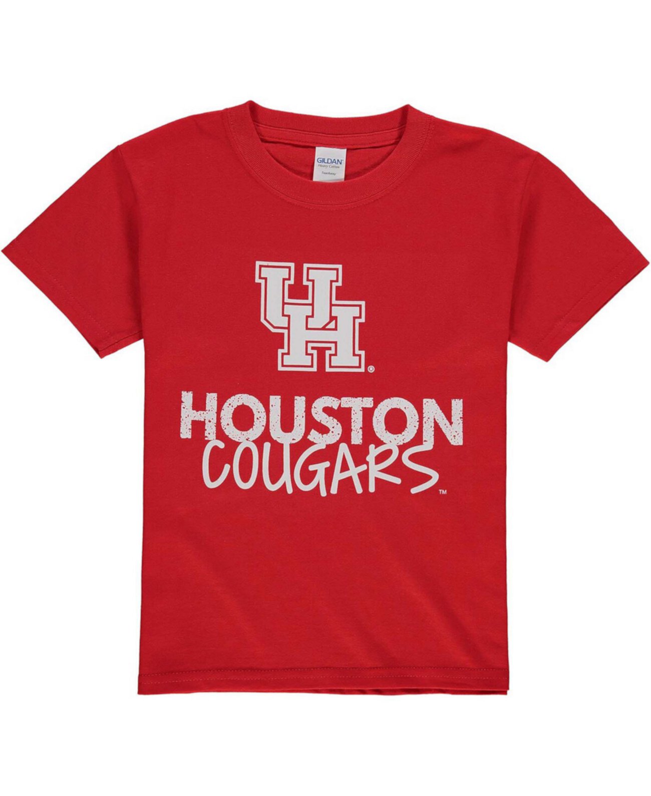 Красная футболка с логотипом Big Boys and Girls Houston Cougars Two Feet Ahead
