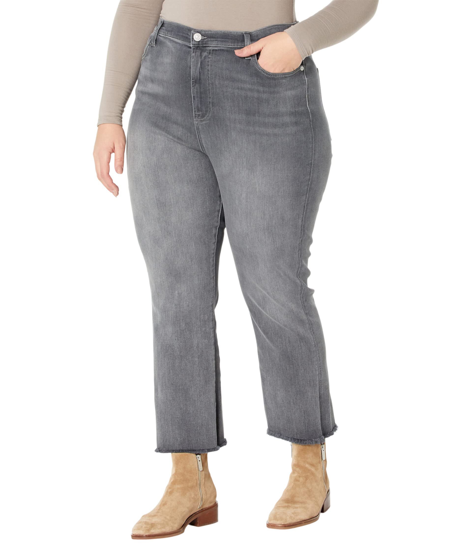 High-Waist Slim Kick Frayhem in Luxe Vintage Cher Grey 7 For All Mankind