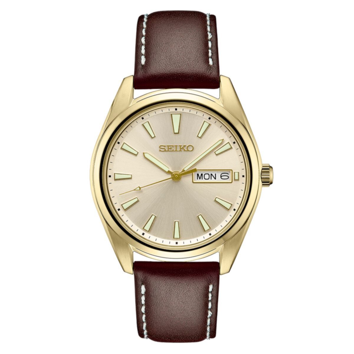 Мужские часы Seiko Essential с циферблатом цвета шампанского — 450 SUR Seiko