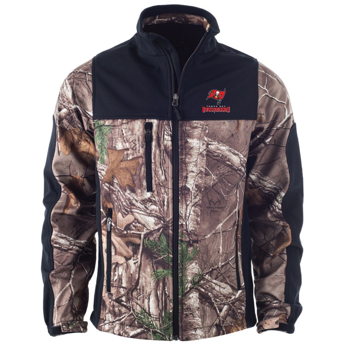 Мужская Повседневная куртка Dunbrooke Realtree Camo/Black Tampa Bay Buccaneers Circle Hunter Full-Zip Dunbrooke