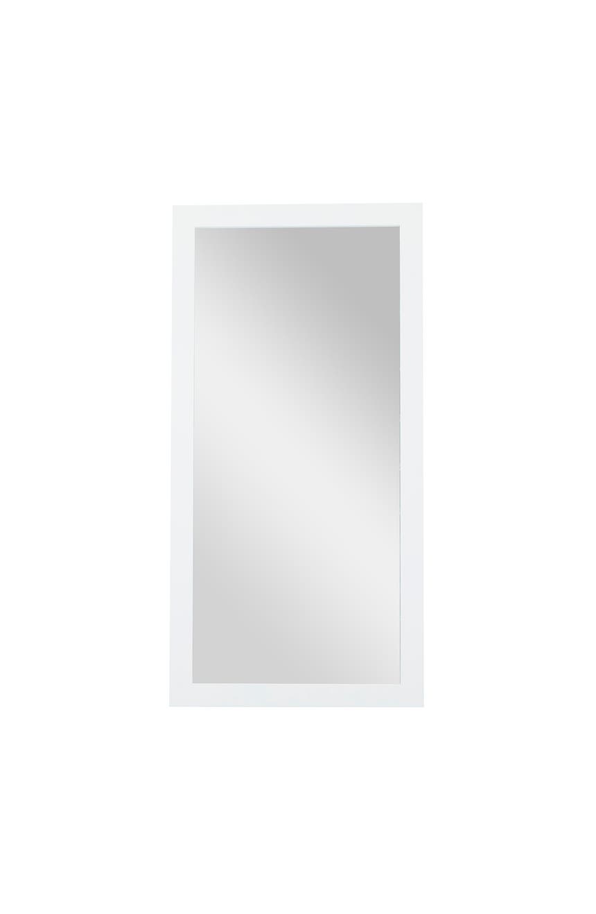 Белое деревянное настенное зеркало VIVIAN LUNE HOME