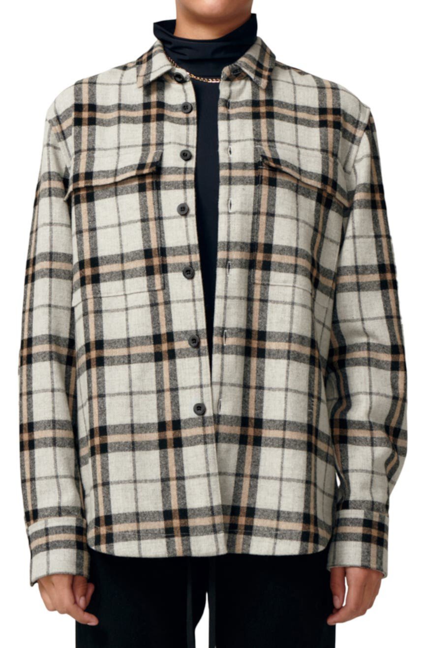 Куртка-рубашка из фланели в шотландскую клетку LITA BY CIARA