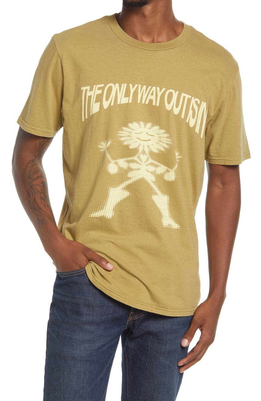 Мужская хлопковая футболка с рисунком The Only Way Out Altru