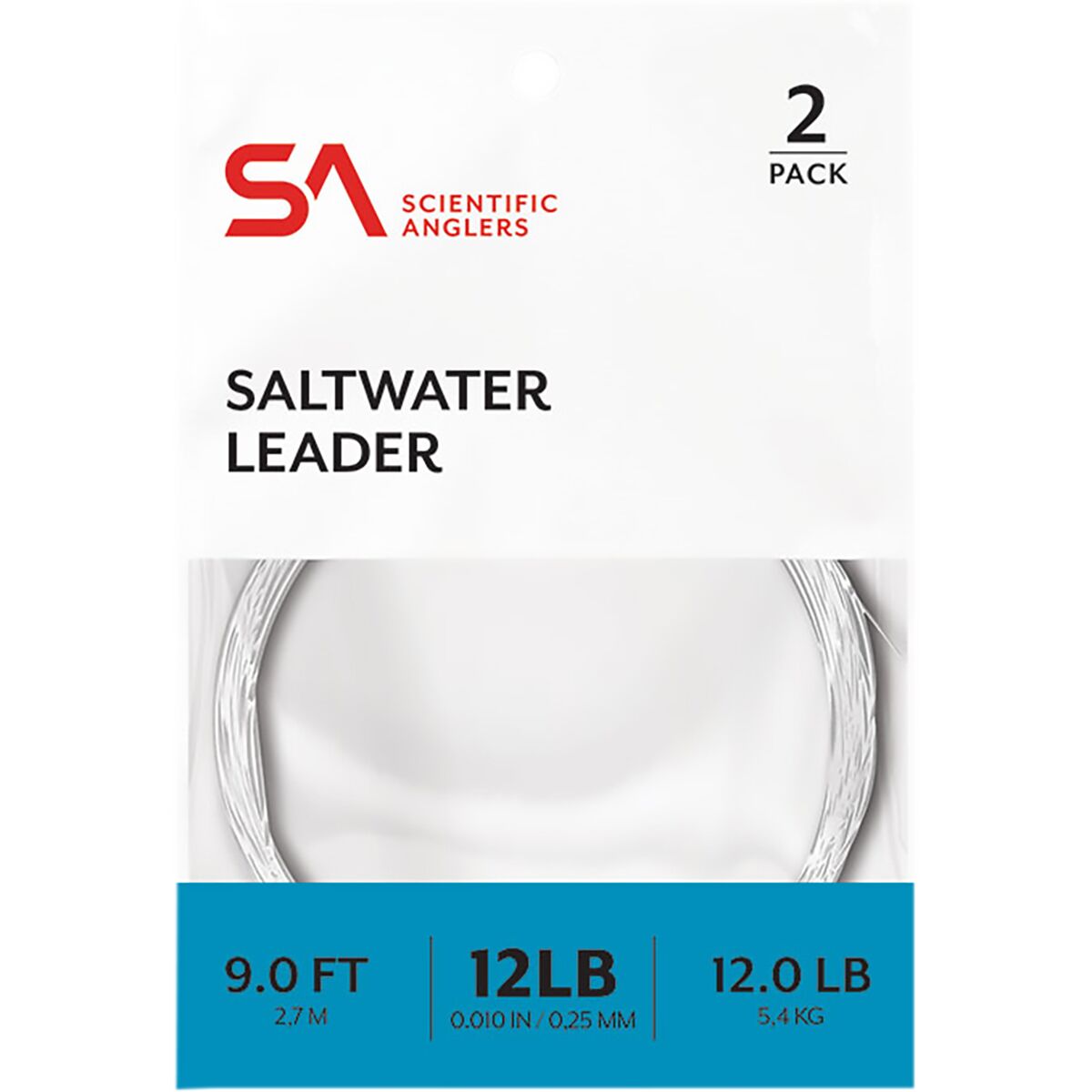 Экипировка для рыбалки Scientific Anglers 9ft Saltwater Leaders - 2-Pack Scientific Anglers