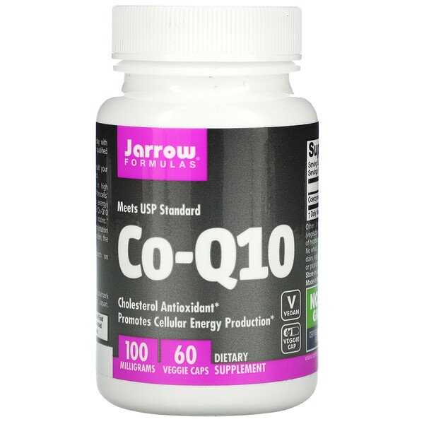 Co-Q10, 100 мг, 60 растительных капсул Jarrow Formulas