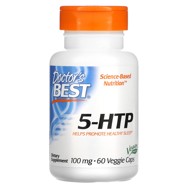 5-HTP, 100 мг, 60 растительных капсул - Doctor's Best Doctor's Best