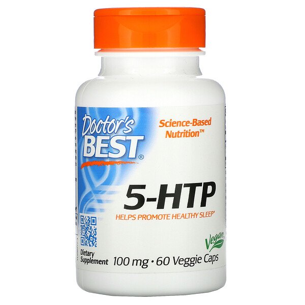 5-HTP, 100 мг, 60 растительных капсул Doctor's Best