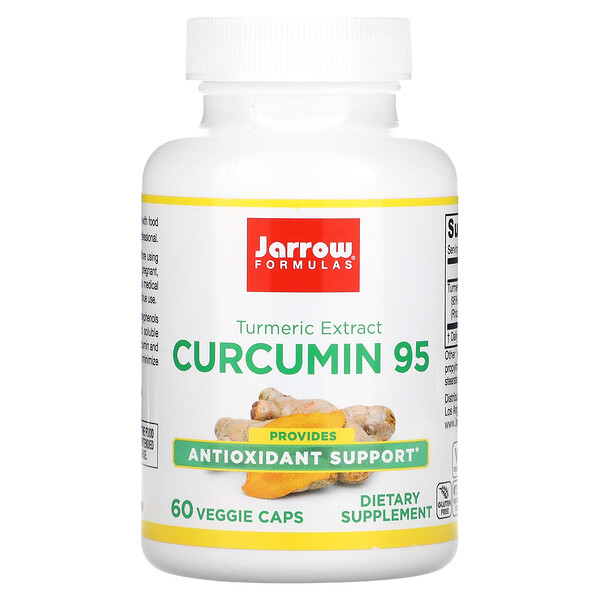 Куркумин 95, 500 мг, 60 растительных капсул Jarrow Formulas