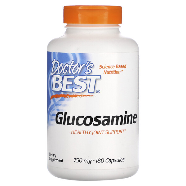 Глюкозамин - 750 мг - 180 капсул - Doctor's Best Doctor's Best