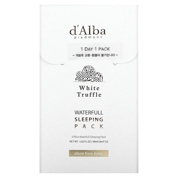 White Truffle, набор для сна Waterfull, 1,62 ж. унц. (48 мл) D'Alba