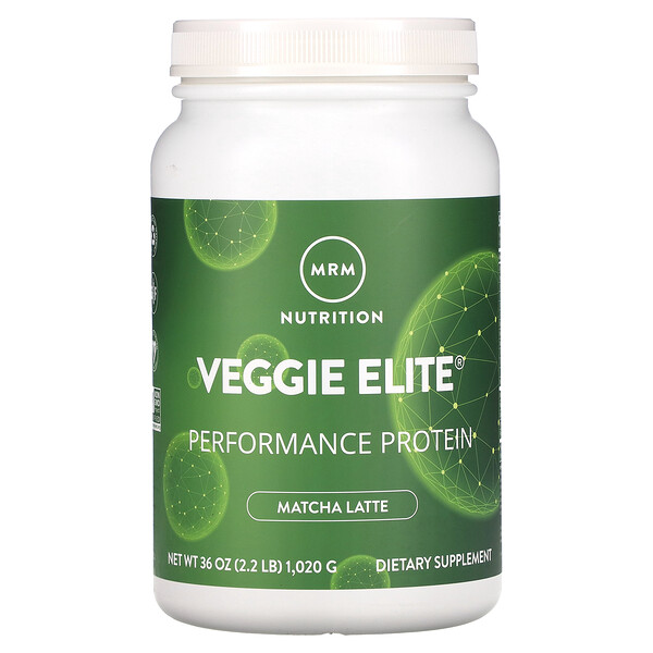 Veggie Elite Performance Protein, маття латте, 2,2 фунта (1020 г) MRM