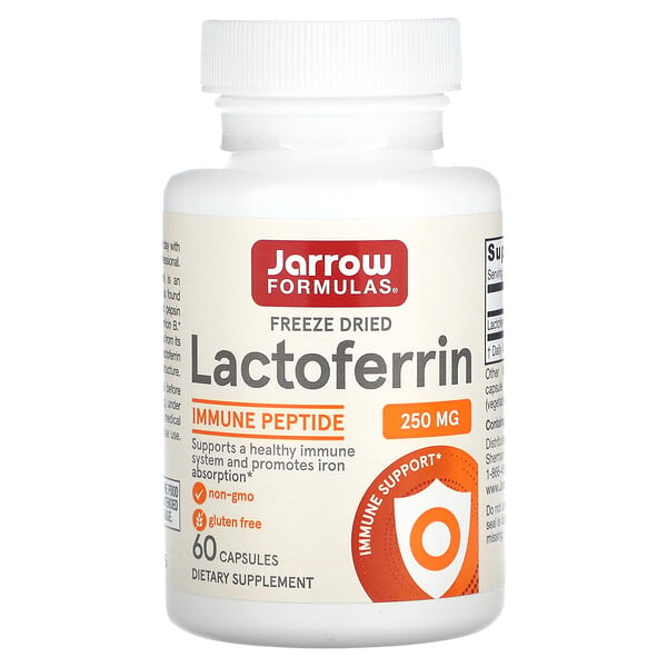 Лактоферрин, Замороженный - 250 мг - 60 капсул - Jarrow Formulas Jarrow Formulas