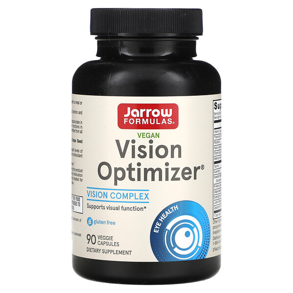 Веганский оптимизатор зрения, 90 растительных капсул Jarrow Formulas